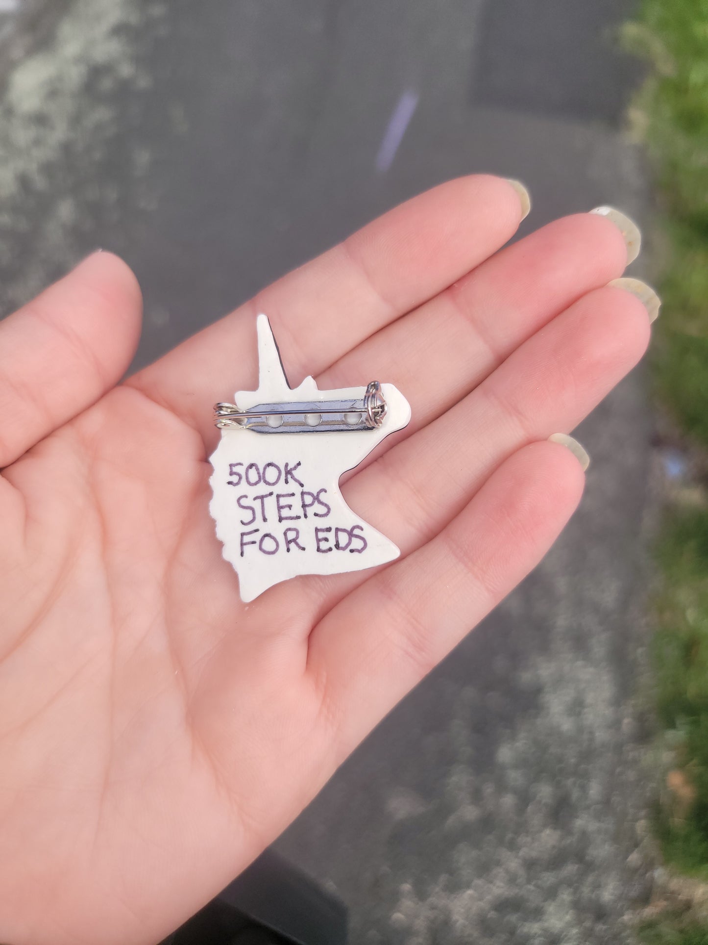 1 MILLION STEPS FOR EDS ZEBRA UNICORN PIN
