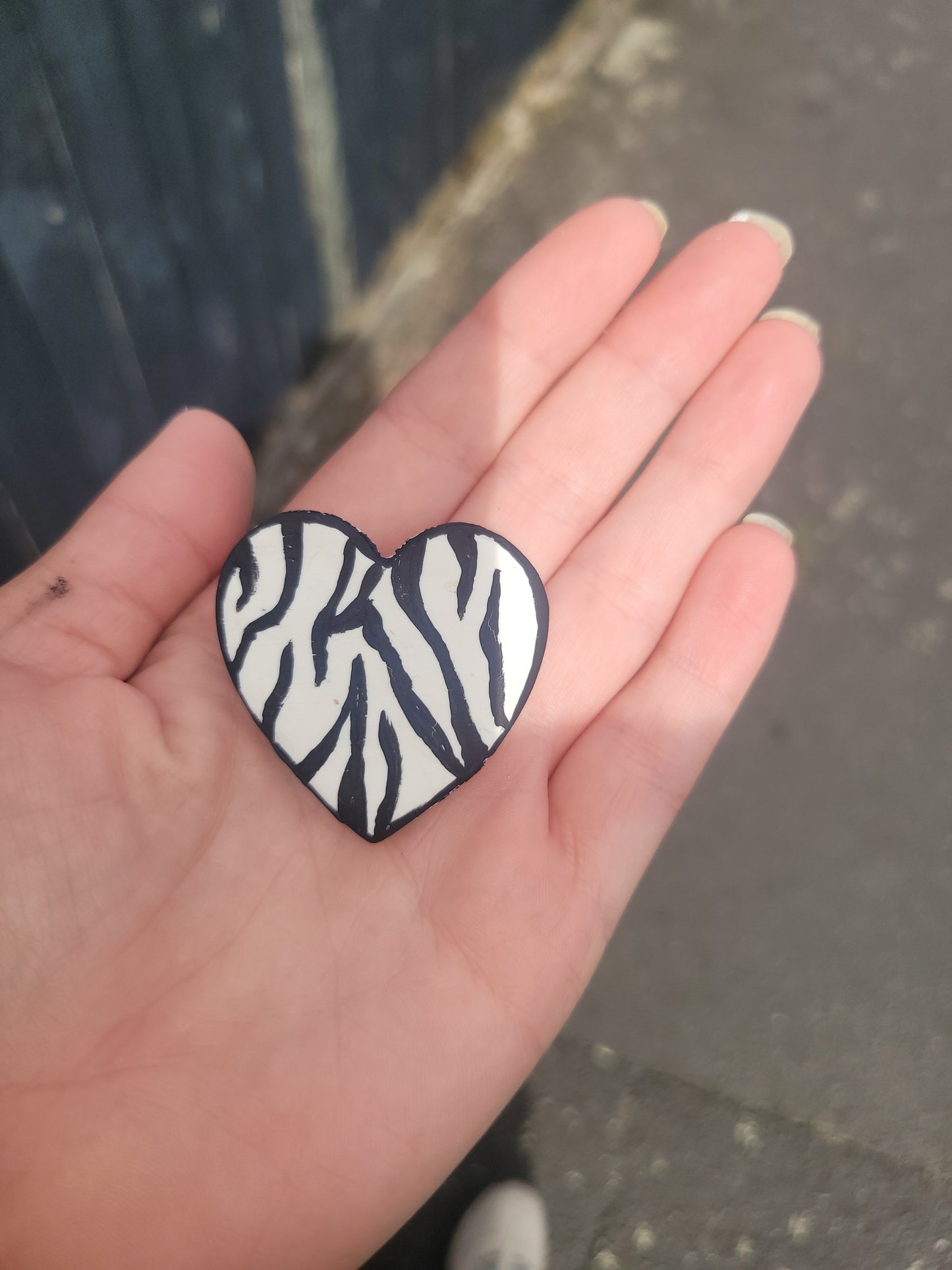 1 MILLION STEPS FOR EDS ZEBRA HEART PIN