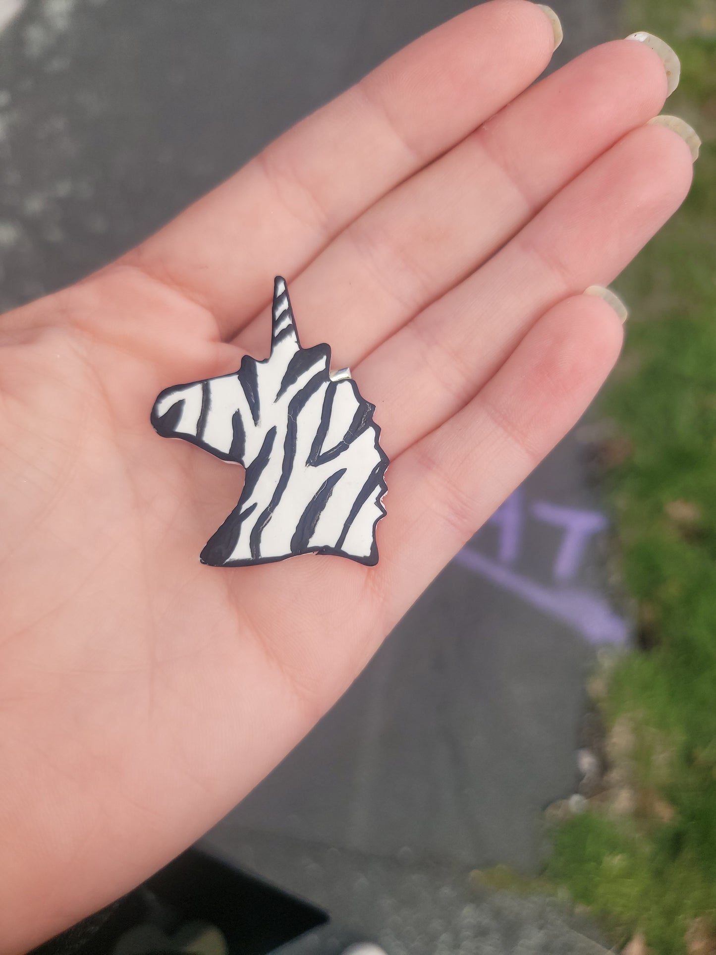 1 MILLION STEPS FOR EDS ZEBRA UNICORN PIN
